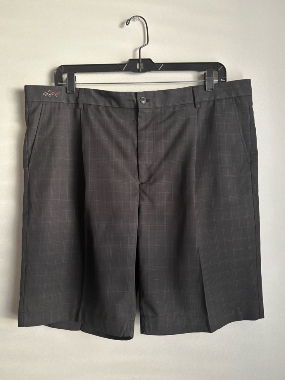 Greg Norman Plaid Golf Shorts Size 42 Performance Quiet Luxury Preppy